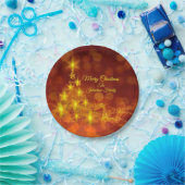 Matchset Gold Stars Tree Name 7" Papieren Bordje (Feest)