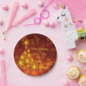 Matchset Gold Stars Tree Name 7" Papieren Bordje (Feest)