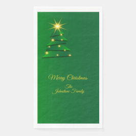 Matchset groene structuur Naam gasthanddoek wijzig Servet