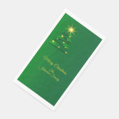 Matchset groene structuur Naam gasthanddoek wijzig Servet (Hoek)