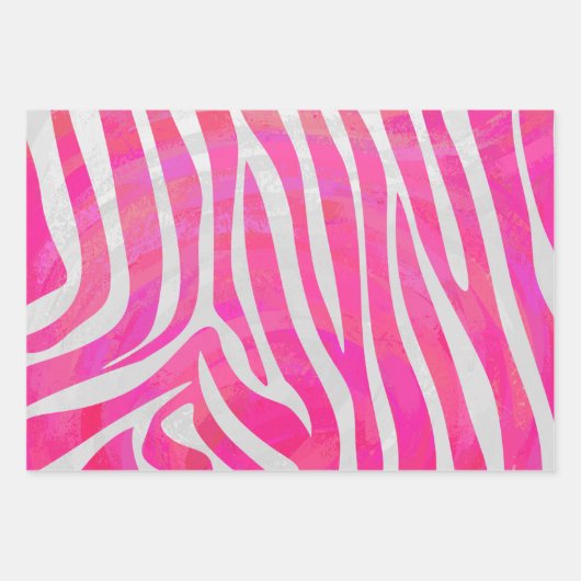 Matchset voor zebra stripe Patroon Inpakpapier Vel (Voorkant)