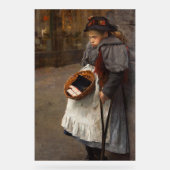 Matchstick Meisje Arme Straat Urchin Stadsarmoede Acryl Bord (Voorkant)