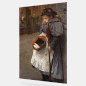 Matchstick Meisje Arme Straat Urchin Stadsarmoede Acryl Bord (Hoek)