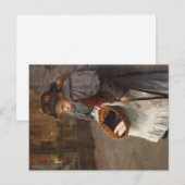 Matchstick Meisje Arme Straat Urchin Stadsarmoede Briefkaart (Voorkant / Achterkant)