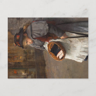 Matchstick Meisje Arme Straat Urchin Stadsarmoede Briefkaart