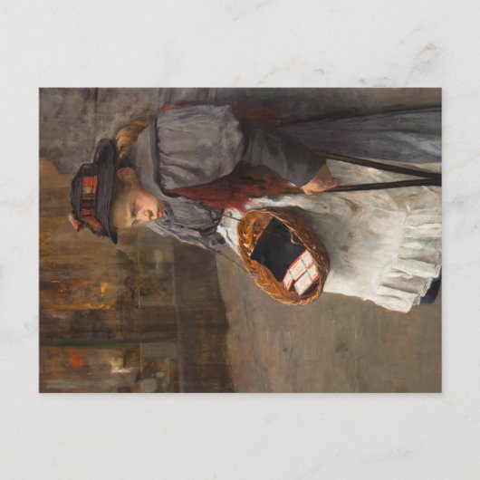 Matchstick Meisje Arme Straat Urchin Stadsarmoede Briefkaart (Voorkant)