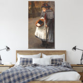 Matchstick Meisje Arme Straat Urchin Stadsarmoede Canvas Afdruk (Insitu (Slaapkamer))