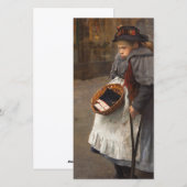 Matchstick Meisje Arme Straat Urchin Stadsarmoede Feestdagenkaart (Voorkant / Achterkant)