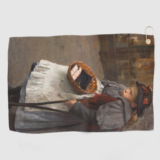 Matchstick Meisje Arme Straat Urchin Stadsarmoede Golfhanddoek (Horizontaal)