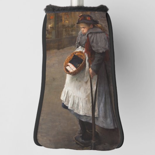 Matchstick Meisje Arme Straat Urchin Stadsarmoede Golfheadcover (Draai 90)