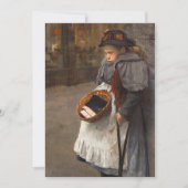 Matchstick Meisje Arme Straat Urchin Stadsarmoede Kaart (Voorkant)