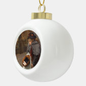 Matchstick Meisje Arme Straat Urchin Stadsarmoede Keramische Bal Ornament (Rechts)