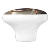 Matchstick Meisje Arme Straat Urchin Stadsarmoede Keramische Knop (Zijkant)