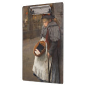 Matchstick Meisje Arme Straat Urchin Stadsarmoede Klembord (Links)