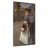 Matchstick Meisje Arme Straat Urchin Stadsarmoede Klembord (Rechts)