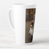 Matchstick Meisje Arme Straat Urchin Stadsarmoede Latte Mok (Linkerhoek)