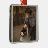 Matchstick Meisje Arme Straat Urchin Stadsarmoede Metalen Ornament (Rechts)