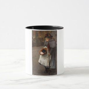 Matchstick Meisje Arme Straat Urchin Stadsarmoede Mok