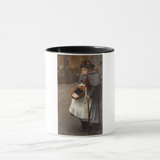 Matchstick Meisje Arme Straat Urchin Stadsarmoede Mok (Midden)