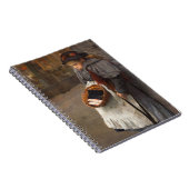 Matchstick Meisje Arme Straat Urchin Stadsarmoede Notitieboek (Rechterzijde)