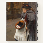 Matchstick Meisje Arme Straat Urchin Stadsarmoede Notitieboek (Achterkant)