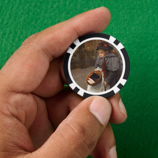 Matchstick Meisje Arme Straat Urchin Stadsarmoede Poker Chips (Hand)