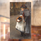 Matchstick Meisje Arme Straat Urchin Stadsarmoede Raamsticker (Vel 2)