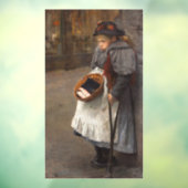 Matchstick Meisje Arme Straat Urchin Stadsarmoede Raamsticker (Vel 3)