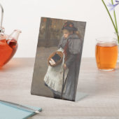 Matchstick Meisje Arme Straat Urchin Stadsarmoede Reclamebord Met Voetstuk (Insitu)