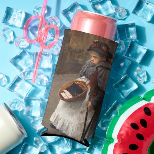 Matchstick Meisje Arme Straat Urchin Stadsarmoede Seltzer Blikjeskoeler (Insitu Zomer)