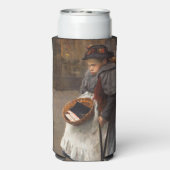 Matchstick Meisje Arme Straat Urchin Stadsarmoede Seltzer Blikjeskoeler (Seltzer Achterkant)