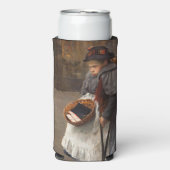 Matchstick Meisje Arme Straat Urchin Stadsarmoede Seltzer Blikjeskoeler (Seltzer Voorkant)