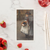 Matchstick Meisje Arme Straat Urchin Stadsarmoede Servet (Insitu)