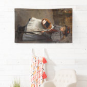 Matchstick Meisje Arme Straat Urchin Stadsarmoede Spandoek (Insitu)