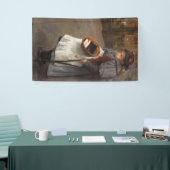 Matchstick Meisje Arme Straat Urchin Stadsarmoede Spandoek (Beurs)