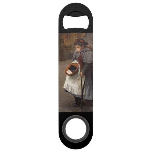 Matchstick Meisje Arme Straat Urchin Stadsarmoede Speed Flessenopener (Voorkant)