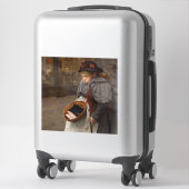 Matchstick Meisje Arme Straat Urchin Stadsarmoede Sticker (Koffer)