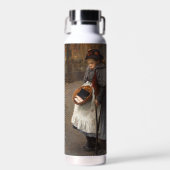 Matchstick Meisje Arme Straat Urchin Stadsarmoede Waterfles (Voorkant)
