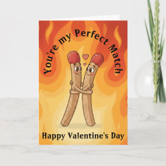 Matchstick Valentine's Day Kaart