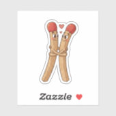 Matchstick Valentine's Day Sticker (Vel)