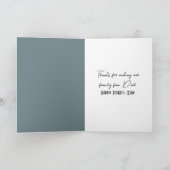 Matchsticks op een bank voor Vaderdag Kaart (Binnen)