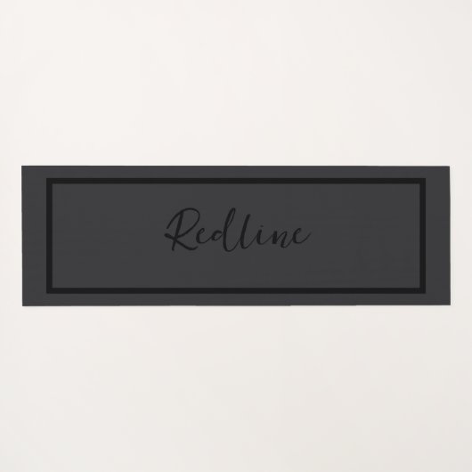 Mate Black Yoga Mat (Achterkant (horizontaal))