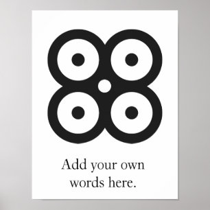 MATE MASIE   het symbool van wijsheid, kennisvoorz Poster