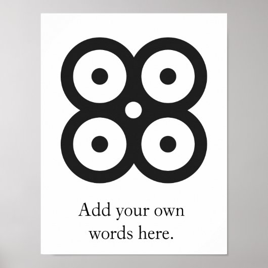 MATE MASIE | het symbool van wijsheid, kennisvoorz Poster (Voorkant)