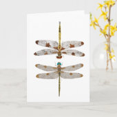 Mated Pair van Prince Baskettail Libellen Kaart (Gele Bloem)