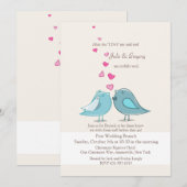 Mated Post Trouwen Blauwgroen Brunch Uitnodiging (Voorkant / Achterkant)