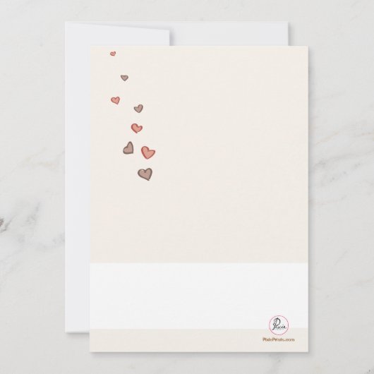 Mated Wedding Rehearsal Dinner Invitation Kaart (Achterkant)