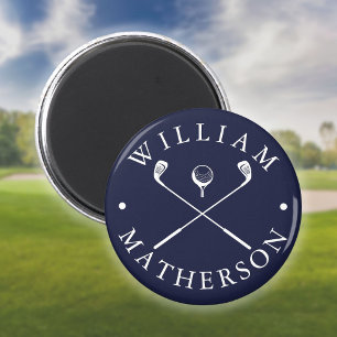 Maten Golfclubs Navyblauw en Wit Magneet