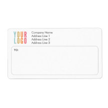 Maten voor verzendlabels met retouradres en logo