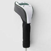 Matenclubs en bal smaragdgroen golfheadcover (Schuin)